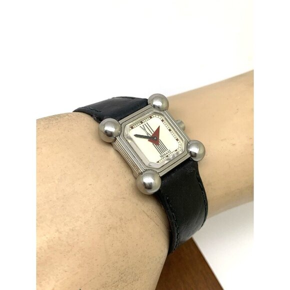 Misani Women's Watch Hermitage 2100 Swiss Quartz 20mm Petite Square Tank Leather - Picture 5 of 13